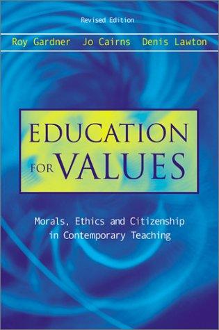 Cover for Education for Values