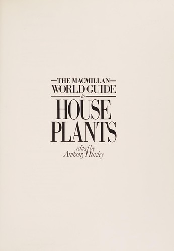 Cover for Macmillan Guide to Houseplants