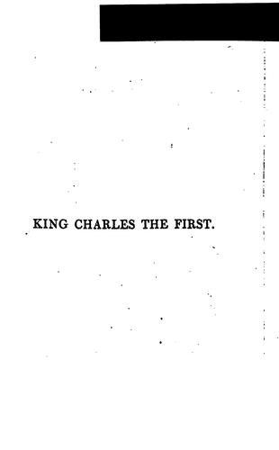 Cover for King Charles the First: A Dramatic Poem