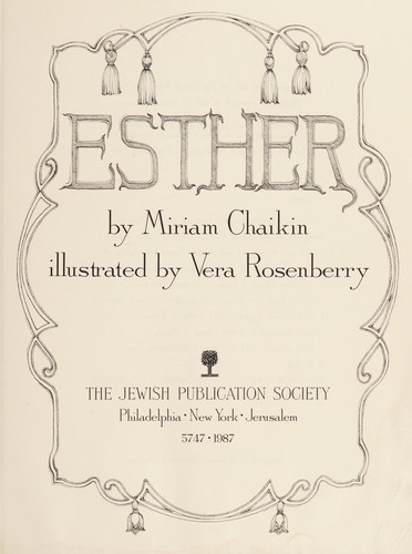 Cover for Esther