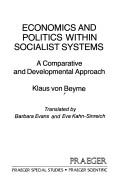 Cover for Economics and politics within Socialist systems