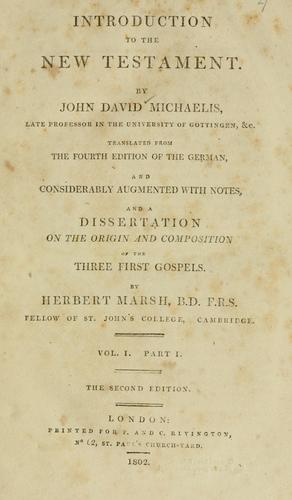 Cover for Introduction to the New Testament