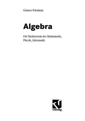 Cover for Algebra