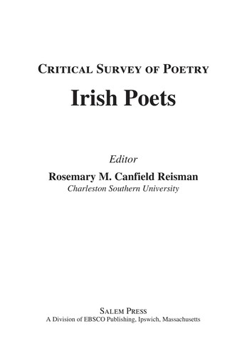 Cover for Irish poets