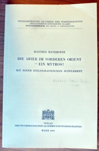 Cover for Die Arier im Vorderen Orient