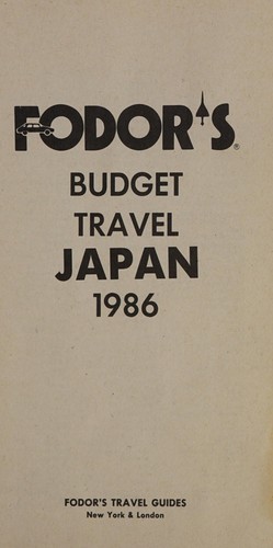 Cover for Fodor's budget travel Japan 1986.
