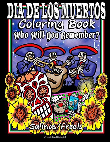Cover for Dia De Los Muertos Coloring Book