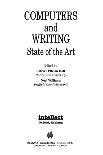 Cover for Computers and Writing