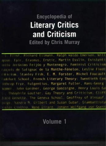Cover for Encyclopedia of literary critics and criticism