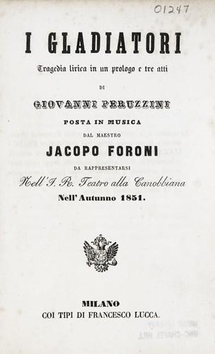 Cover for I gladiatori