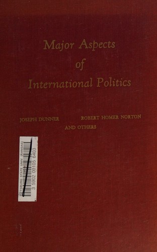 Cover for Major Aspects of International Politics.