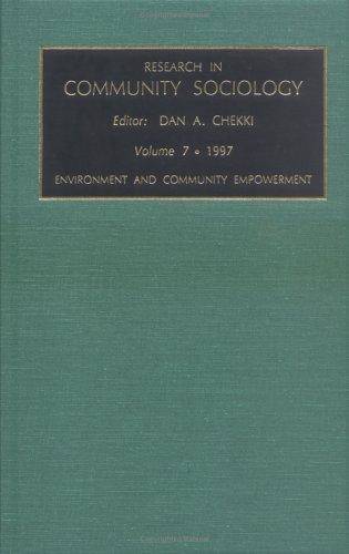 Cover for Research in Community Sociology