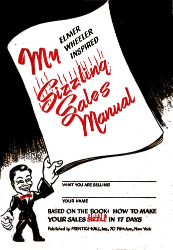 Cover for My Sizzling Sales Manual