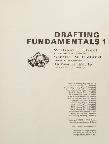 Cover for Drafting Fundamentals 1