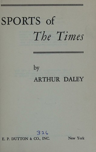 Cover for Sports of the Times