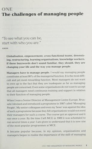 Cover for Gurus on managing people