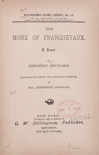 Cover for The monk of Franquevaux