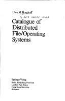 Cover for Catalogue of distributed file/operating systems