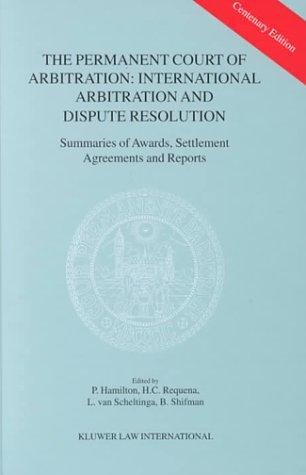 Cover for The permanent court of arbitration
