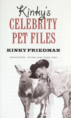 Cover for Kinky's celebrity pet files
