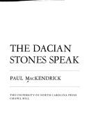 Cover for The  Dacian stones speak