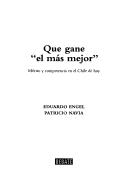 Cover for Que gane "el más mejor"