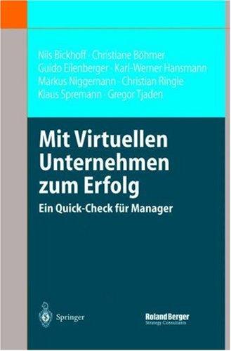 Cover for Mit Virtuellen Unternehmen zum Erfolg