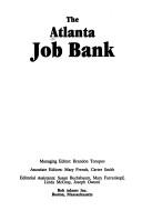 Cover for The Atlanta job bank (Job bank series)