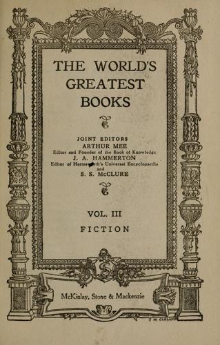 Cover for The World's Greatest Books, Vol. III: Fiction