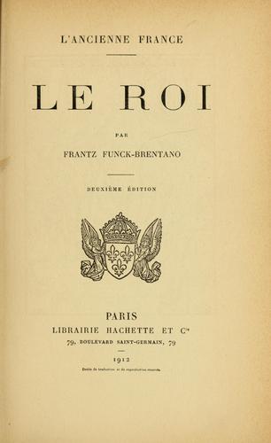 Cover for L'Ancienne France - Le Roi.