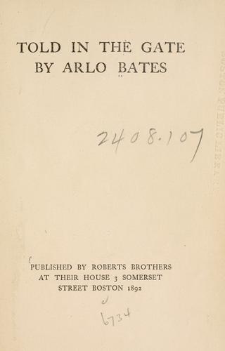 Cover for Told in the gate