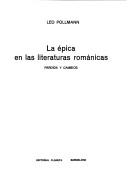 Cover for La épica en las literaturas románicas