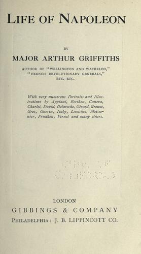 Cover for Life of Napoleon