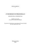 Cover for L' umorismo di Pirandello