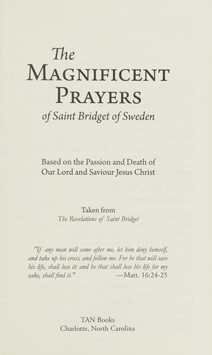 Cover for The Magnificent Prayers of Saint Bridget of Sweden