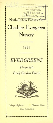 Cover for Evergreens, perennials, rock garden plants