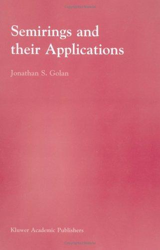 Cover for Semirings and their applications