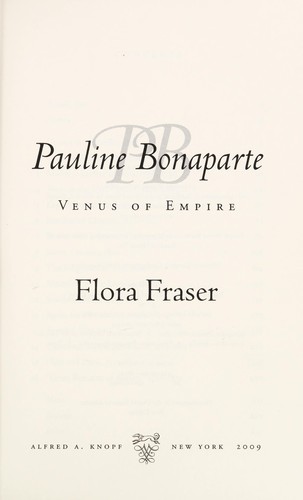 Cover for Pauline Bonaparte