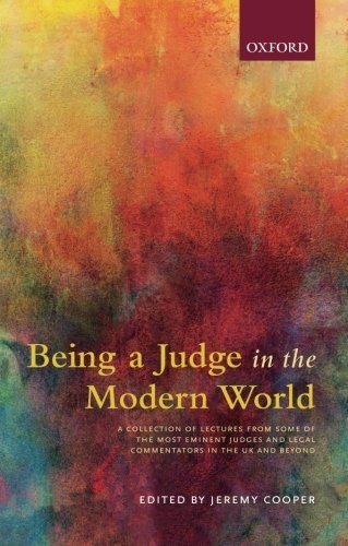 Cover for Being a Judge in the Modern World