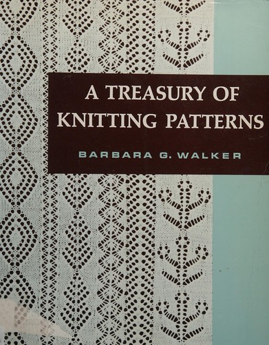 Cover for A treasury of knitting patterns
