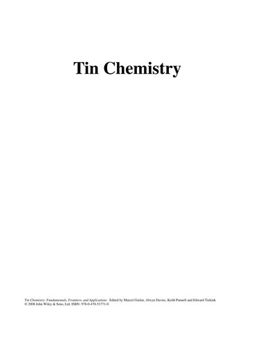 Cover for Tin chemistry