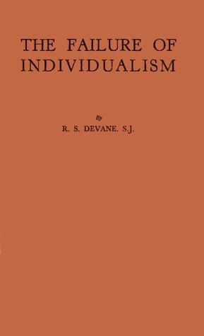 Cover for The failure of individualism