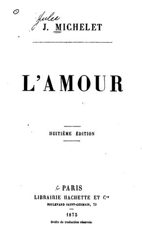 Cover for L'amour