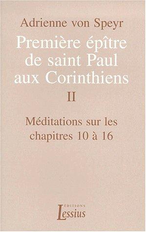 Cover for Première épître de saint Paul aux Corinthiens