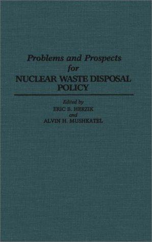 Cover for Problems and prospects for nuclear waste disposal policy