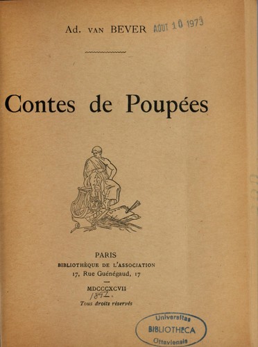 Cover for Contes de poupées