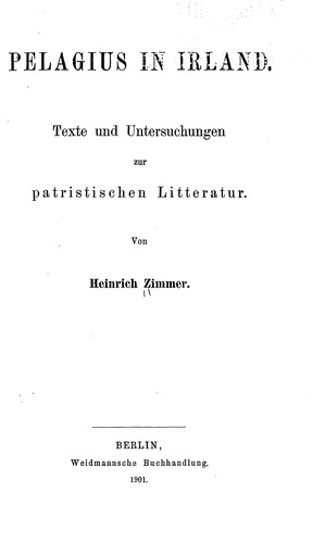 Cover for Pelagius in Irland