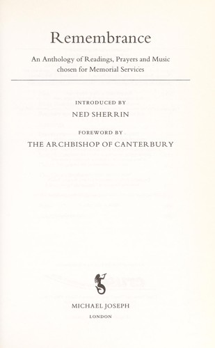 Cover for Remembrance