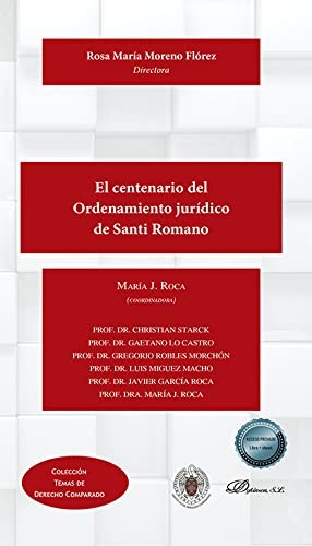 Cover for El centenario del Ordenamiento jurídico de Santi Romano