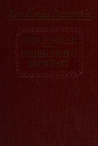Cover for Handy dictionary of the French and English languages